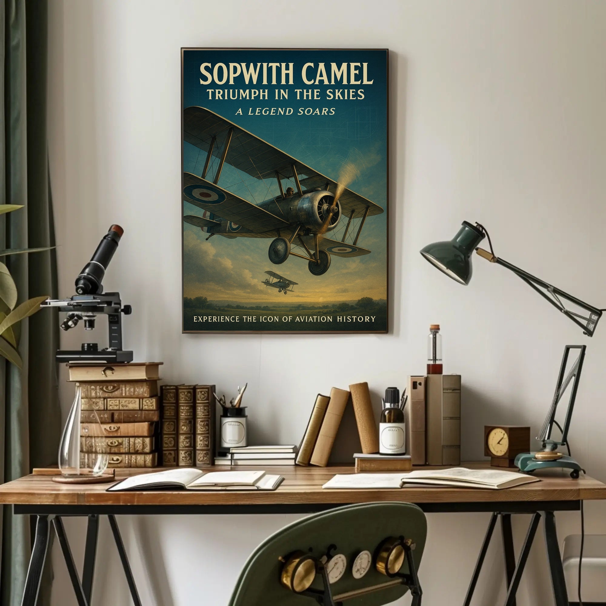 Sopwith Camel Triumph Vintage Aviation Historical or Presidential Poster