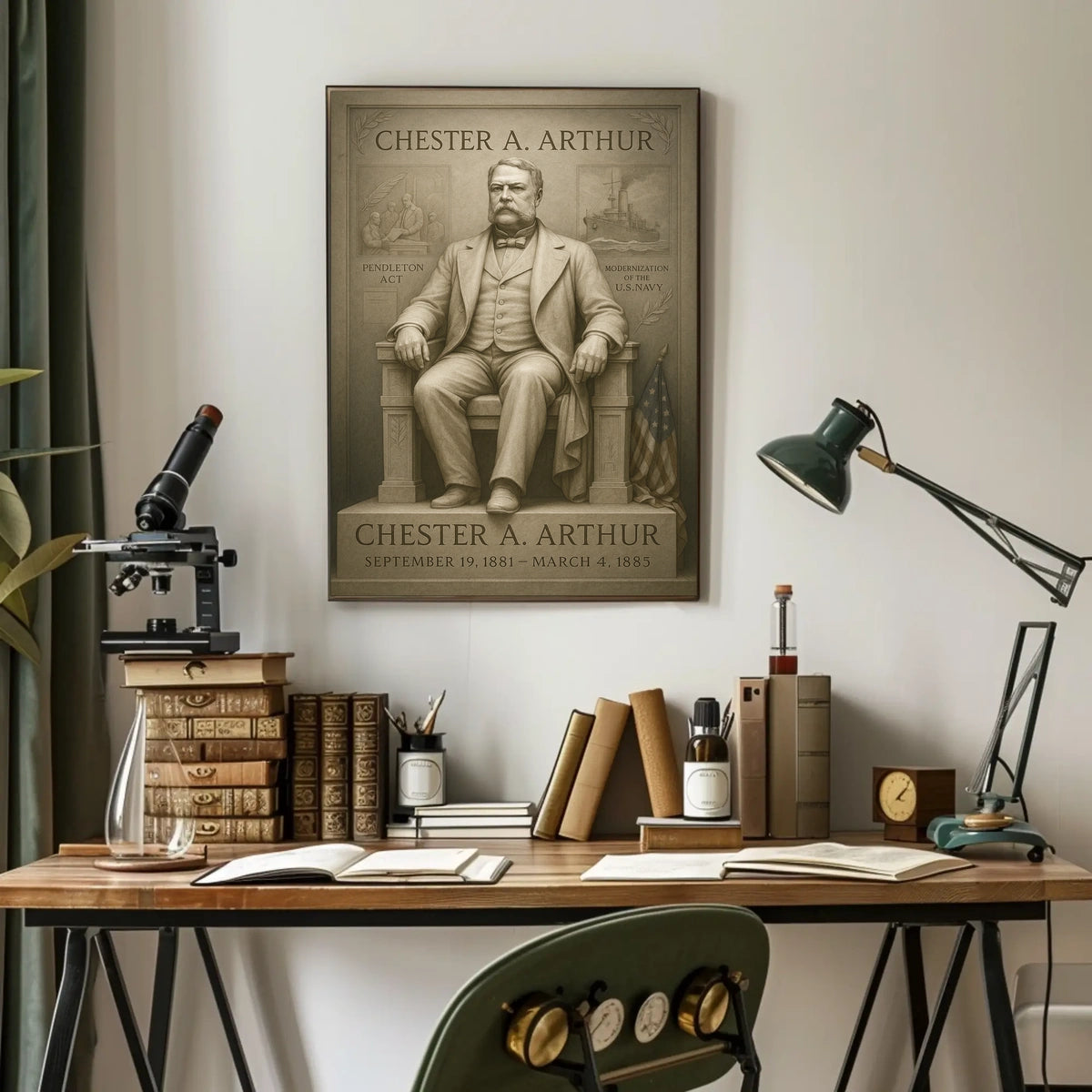 Chester A. Arthur Presidency Overview Poster
