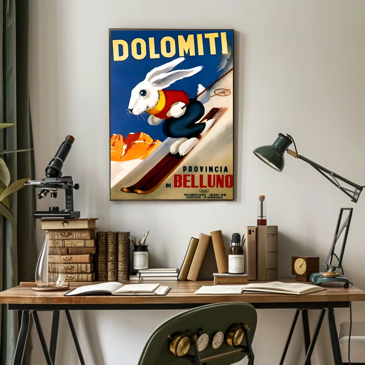 Dolomiti Skiing Adventure Poster