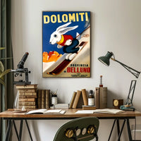 Dolomiti Skiing Adventure Poster