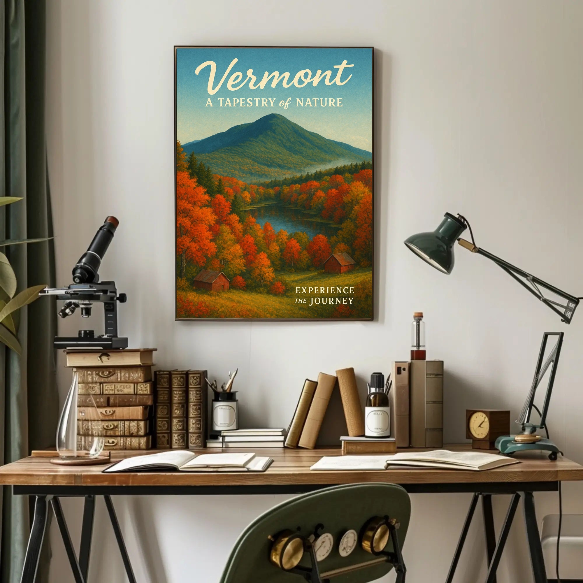 Vermont Nature Tapestry Poster Wall Art Print