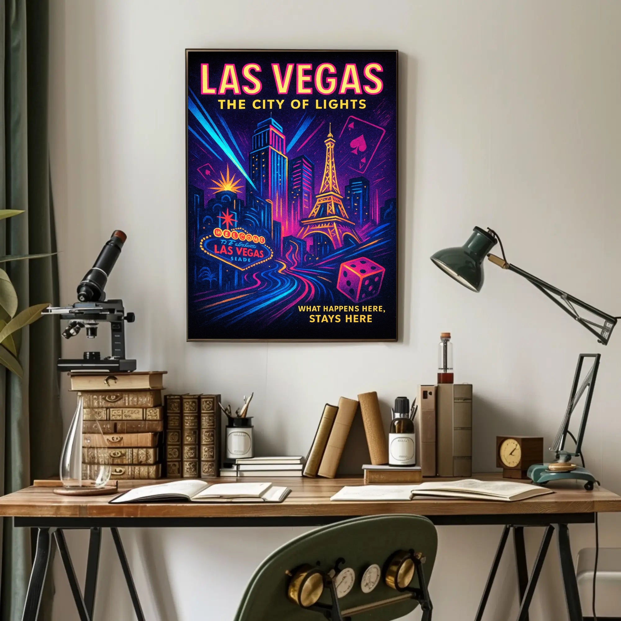 Las Vegas The City of Lights Poster