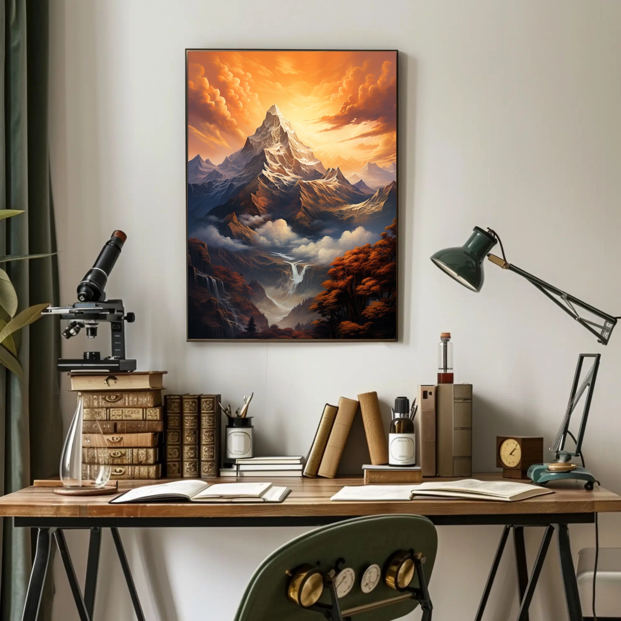 Majestic Mountain Sunrise Poster