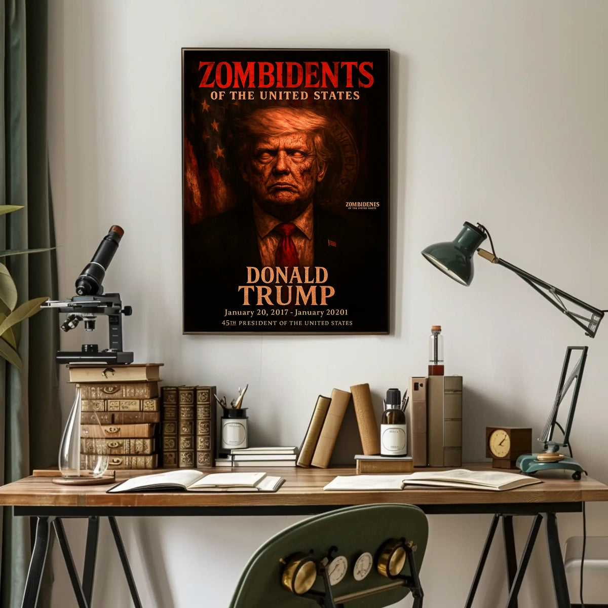 Donald Trump 45th President of the United States Zombidents Poster Series