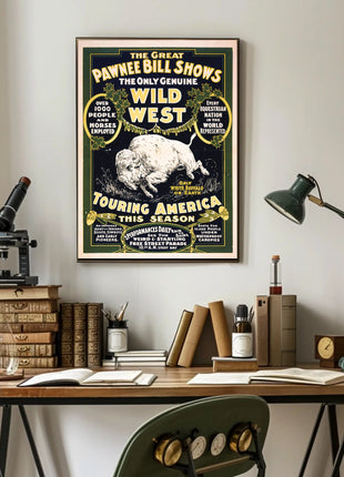 The Great Pawnee Bill Wild West Show Poster