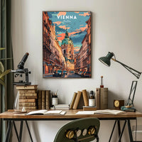 Vienna Architectural Splendor in Urban Cityscape Poster