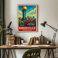 Knoxville, Tennessee A Vibrant Poster