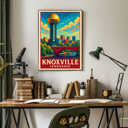 Knoxville, Tennessee A Vibrant Poster