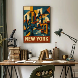 New York City Abstraction Abstract Poster