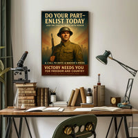 Enlist Today A Call To Duty Poster