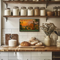 Brownsville Travel Poster Art Print