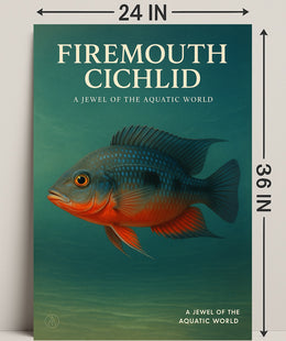 Firemouth Cichlid A Jewel of the Aquatic World Poster PosterGoat