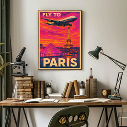 Fly To Paris Poster