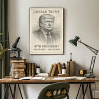 Donald Trump 47th President Poster