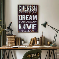 Inspirational Life Motto Poster PosterGoat