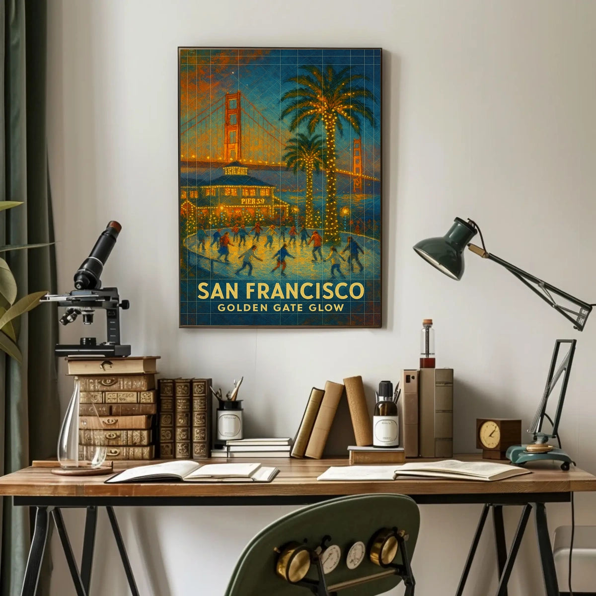 San Francisco Golden Gate Glow Poster