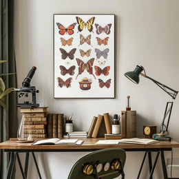 Butterfly Collection and Smokey Bear Poster PosterGoat