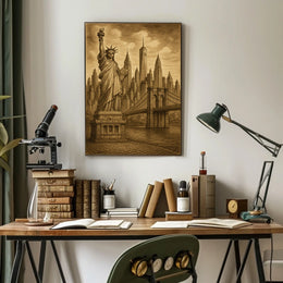 Iconic New York Vintage Poster For City Dweller Home Decor