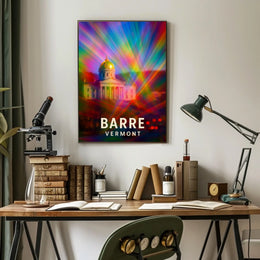 Barre, Vermont A Colorful Perspective Poster