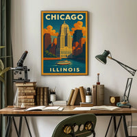 Chicago Skyline Poster