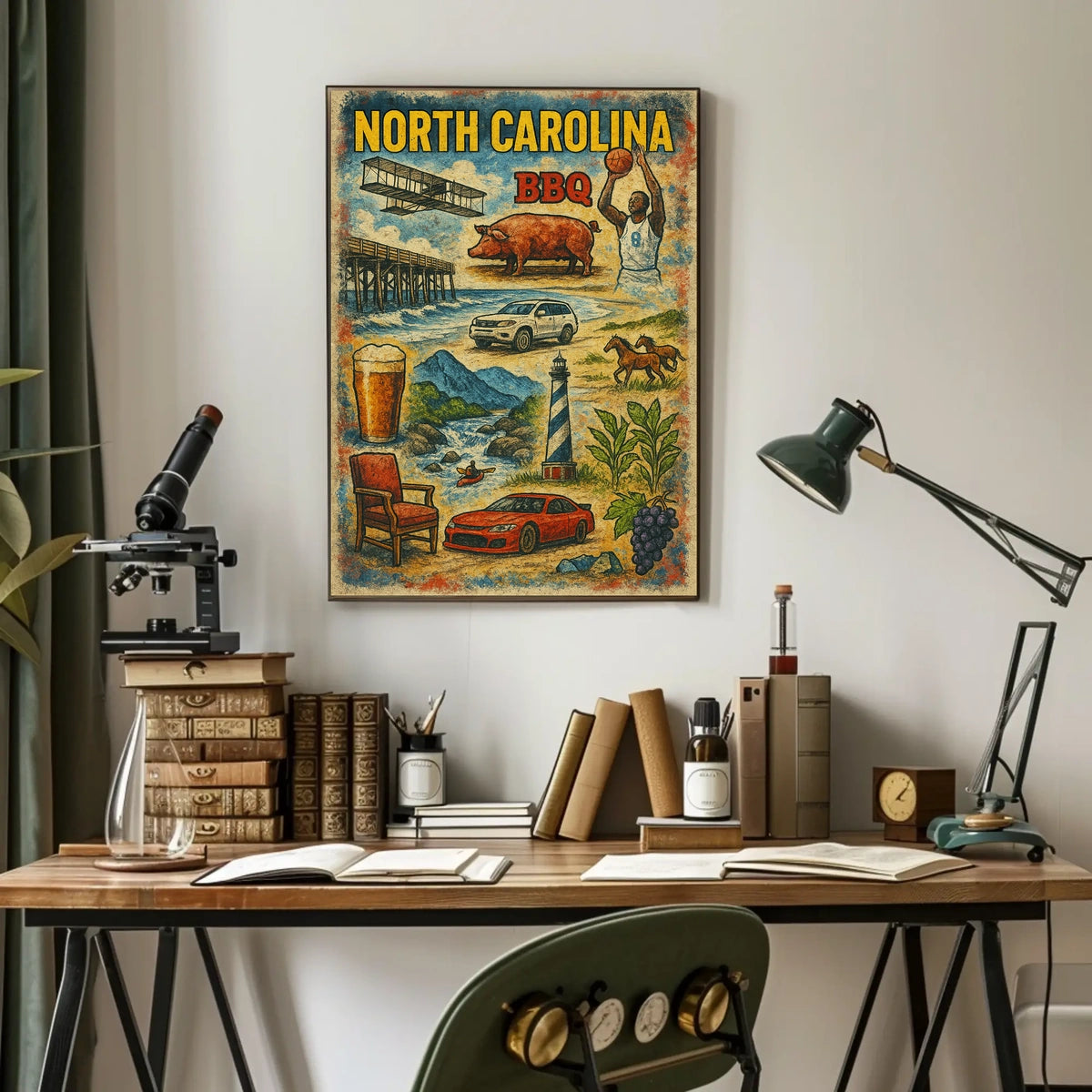 North Carolina Highlights Poster