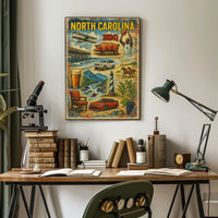 North Carolina Highlights Poster