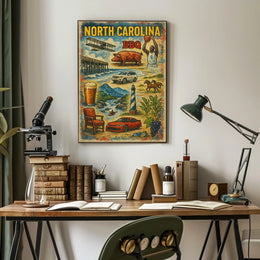 North Carolina Highlights Poster