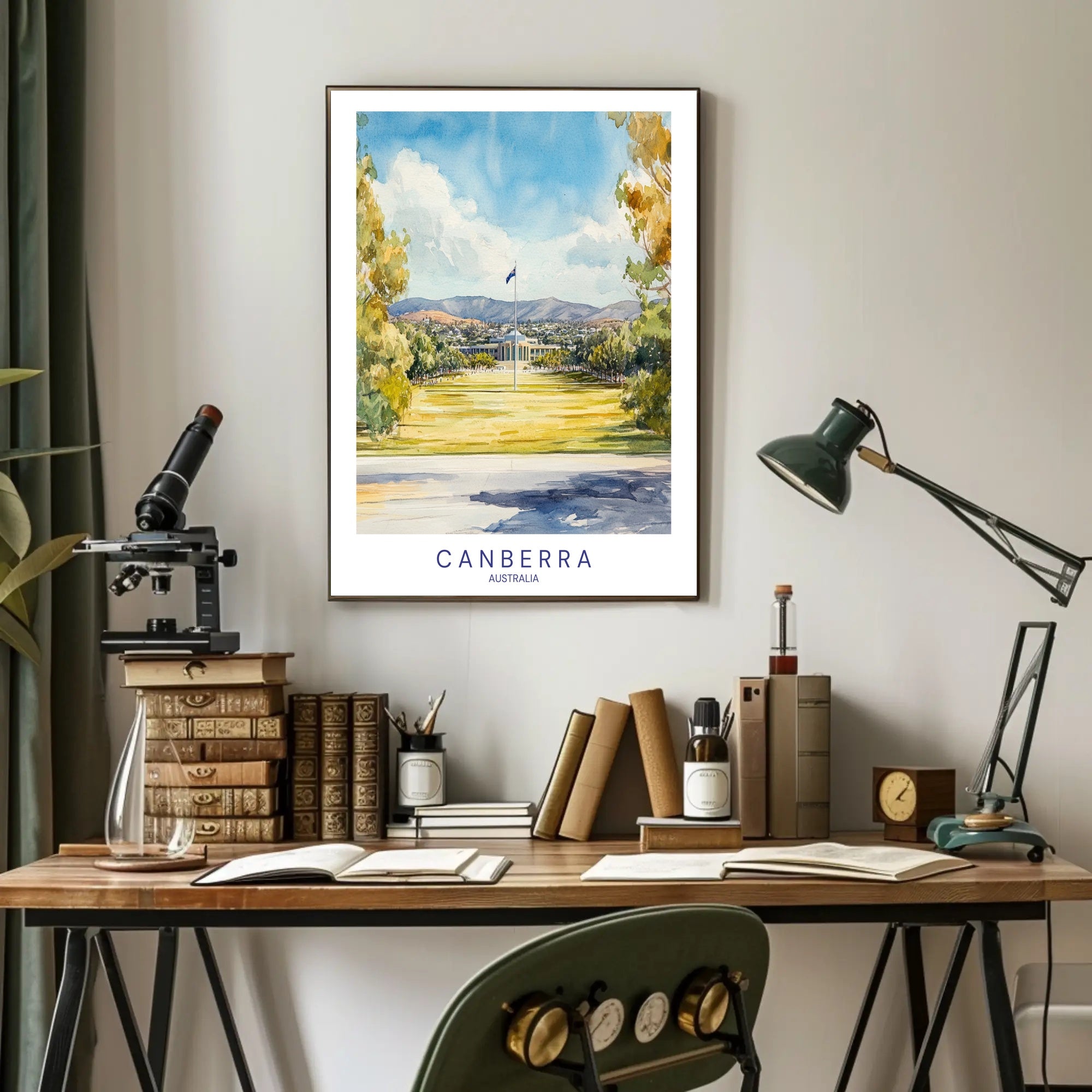 Canberra Scenic View Poster PosterGoat