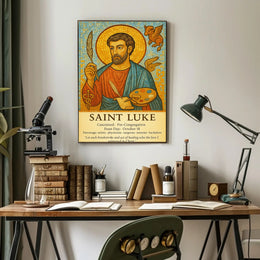 Saint Luke Patron of Artists and Healers Poster PosterGoat