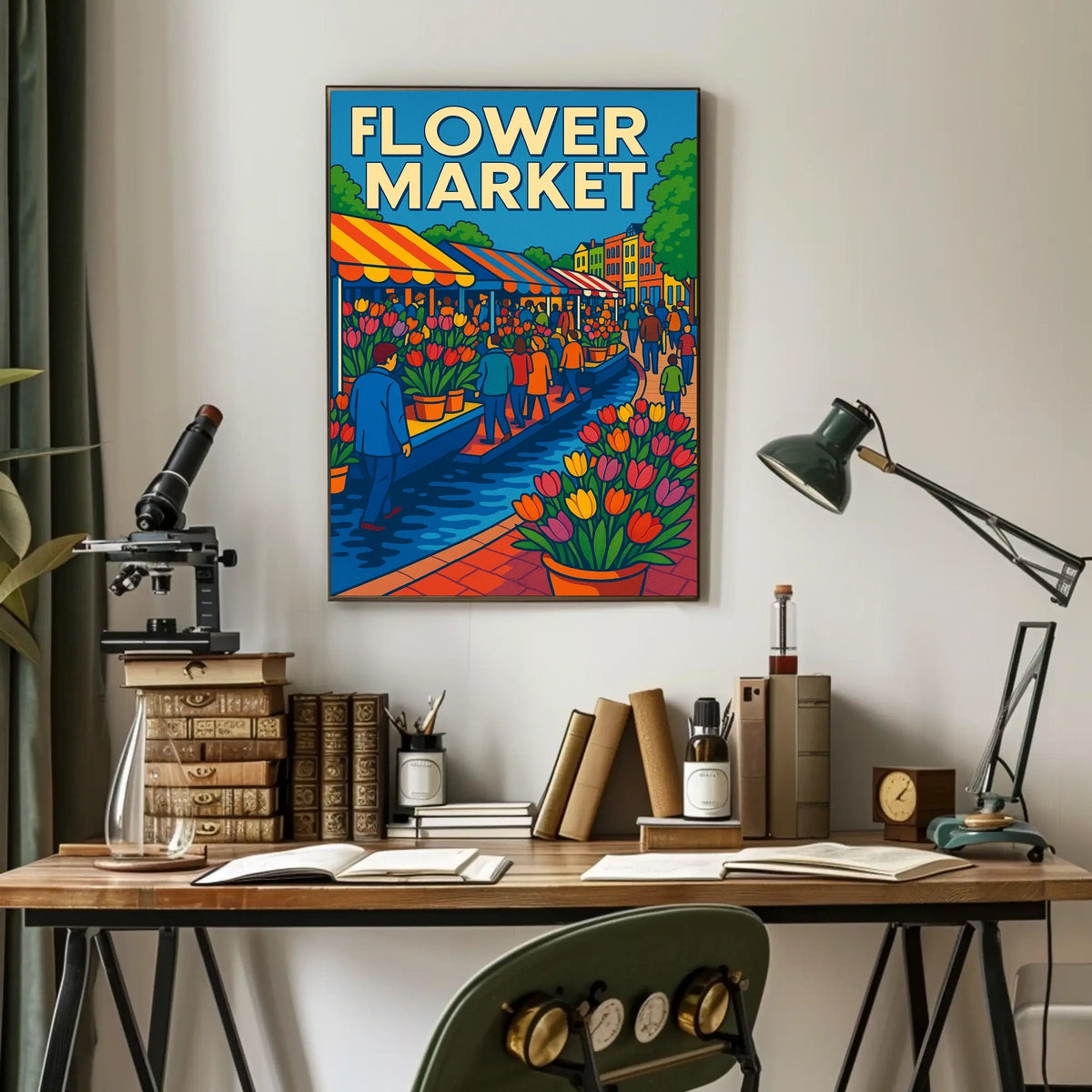 Flower Market Extravaganza Poster