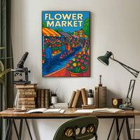 Flower Market Extravaganza Poster