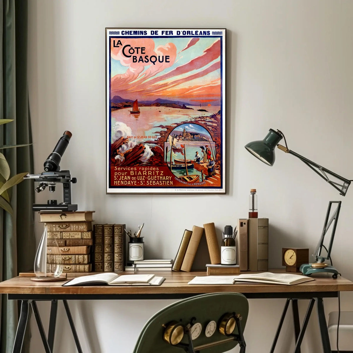 La Côte Basque Travel Poster
