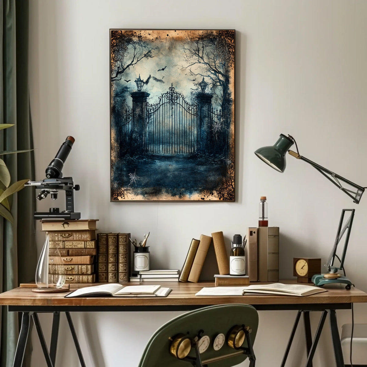 Gothic Victorian Mysterious Scene Artistic Poster