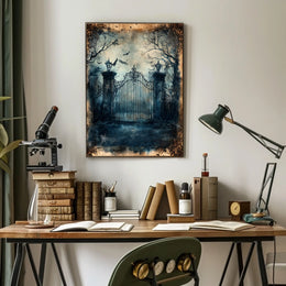 Gothic Victorian Mysterious Scene Artistic Poster