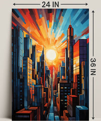 Urban Sunrise Poster PosterGoat