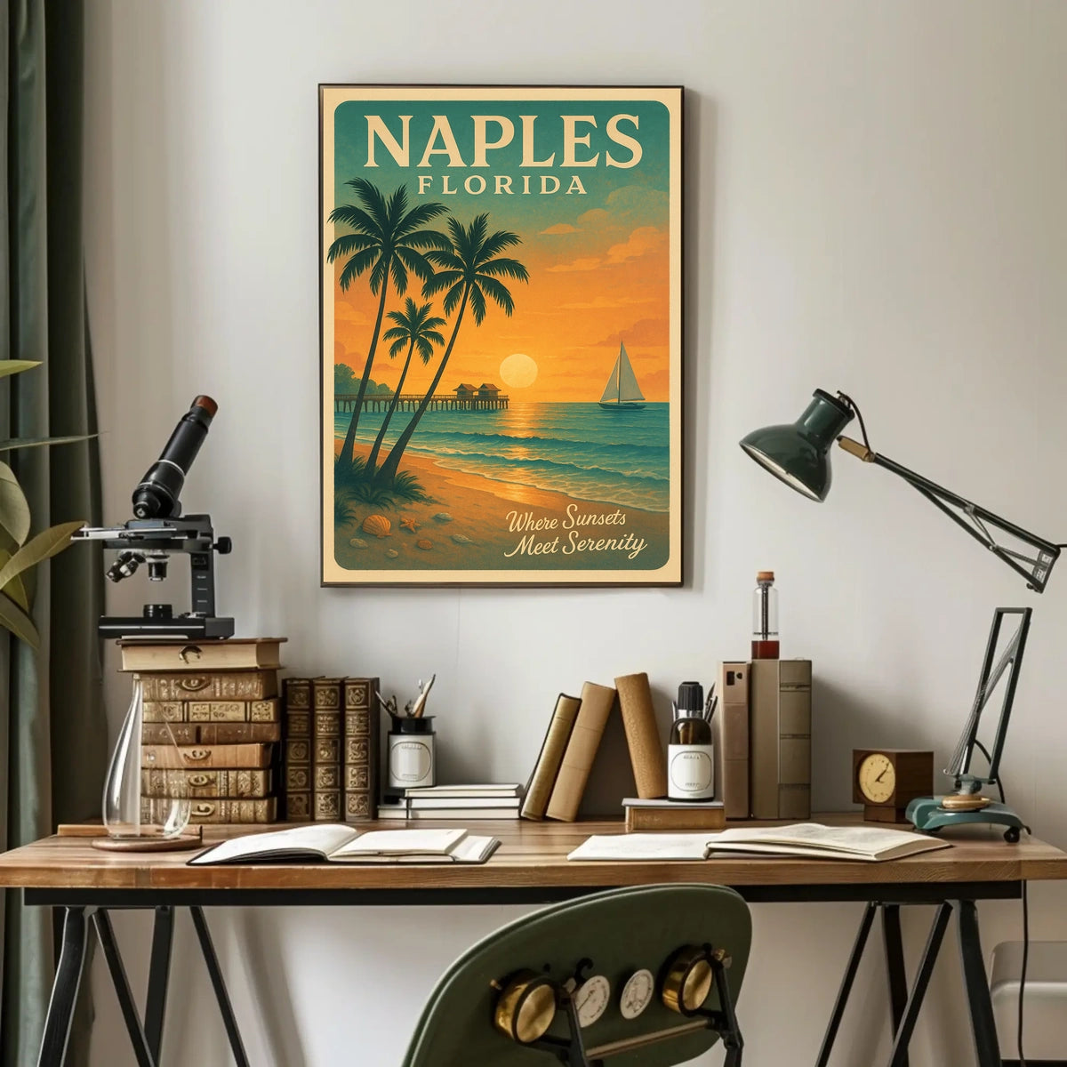 Naples, Florida Where Sunsets Meet Serenity Poster