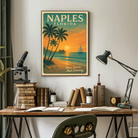 Naples, Florida Where Sunsets Meet Serenity Poster