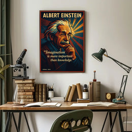 Creative Genius Poster: Modern Art with Mathematical Flair