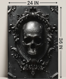 Gothic Skull Emblem Poster
