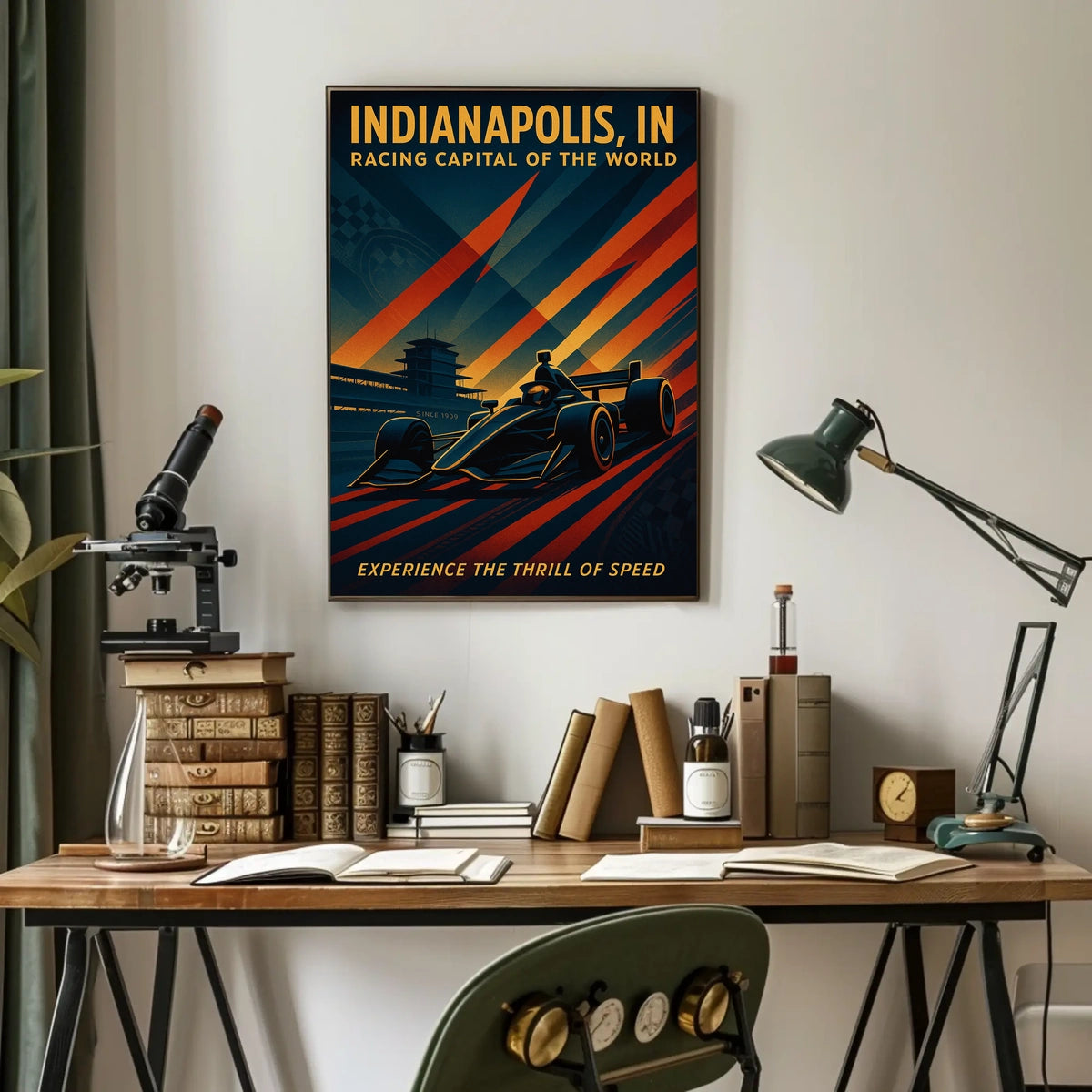 Indianapolis Racing Capital of the World Poster