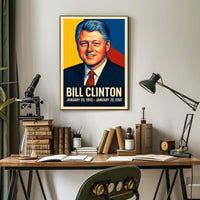 Bill Clinton Presidential Term Poster