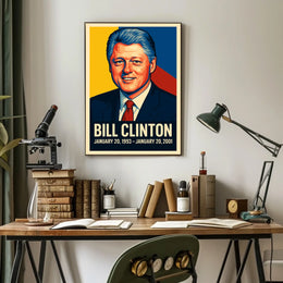 Bill Clinton Presidential Term Poster