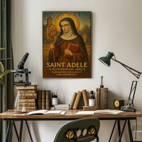 Saint Adele Noblewoman And Abbess Poster