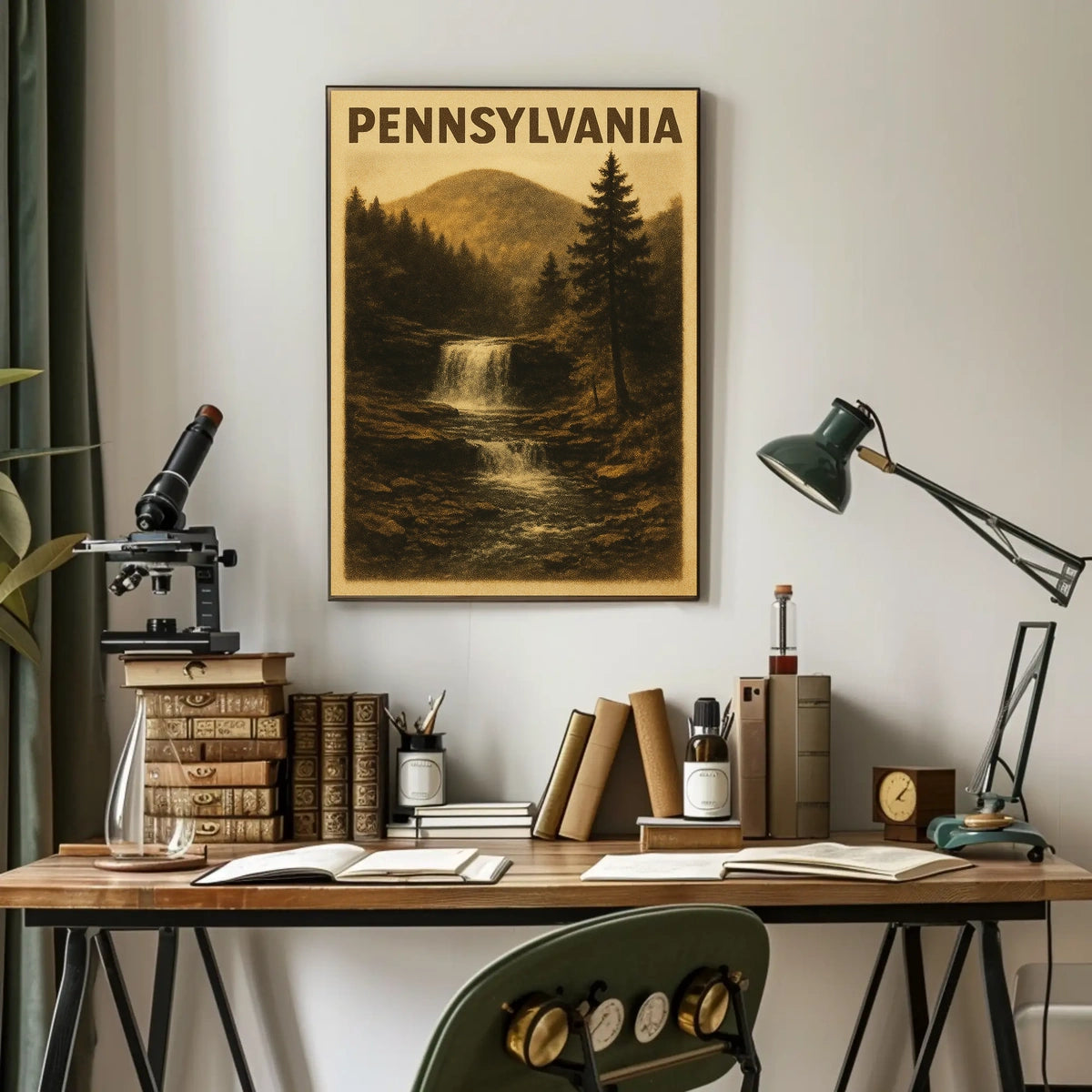 Pennsylvania Scenic Waterfall Poster