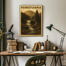 Pennsylvania Scenic Waterfall Poster