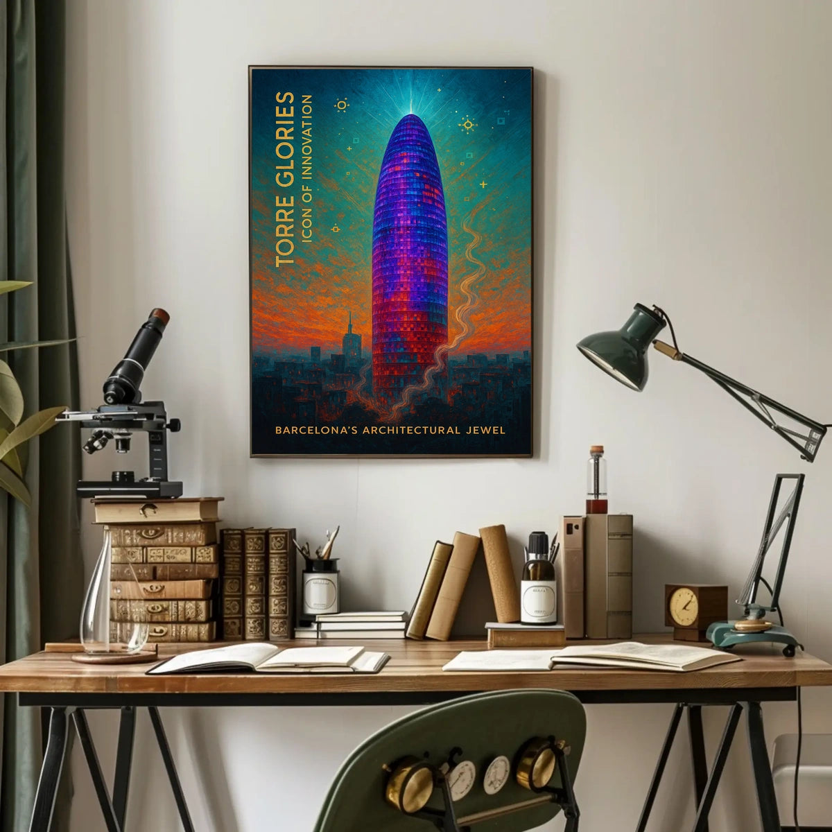 Torre Glories Icon of Innovation Poster
