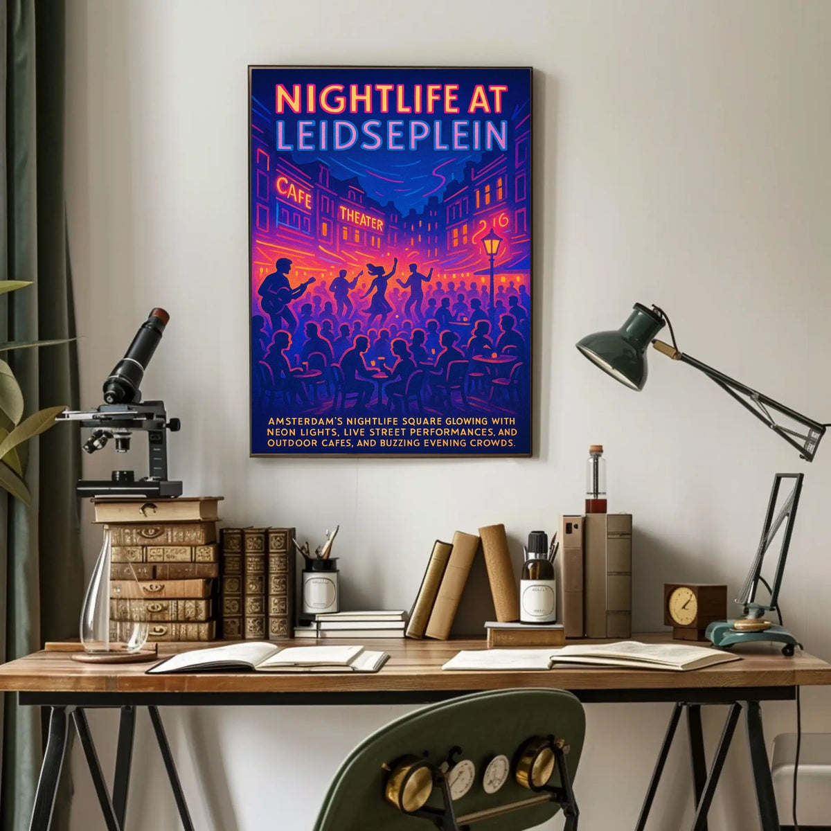 Nightlife At Leidseplein Poster