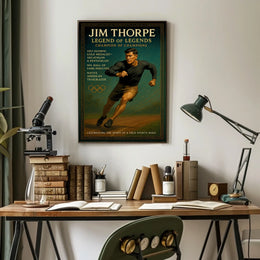 Jim Thorpe Iconic Sports Legend Jim Thorpe Poster