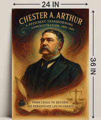 Chester A. Arthur A President Transforming Administration Poster PosterGoat