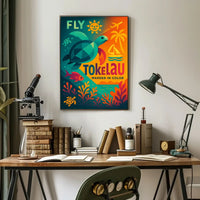 Fly Tokelau Travel Adventure Explore Island Paradise Travel Poster PosterGoat